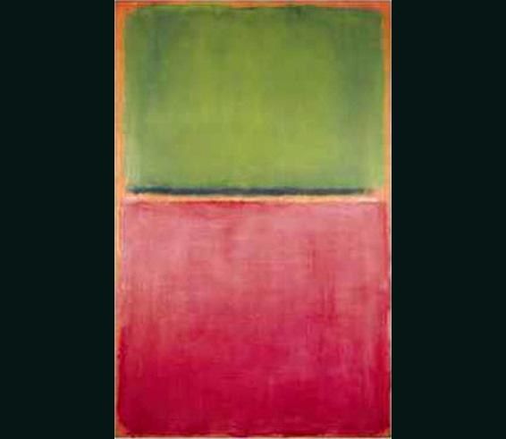 Mark Rothko Green/red Mark Rothko Untitled Green Red on Orange 1951 Painting ...