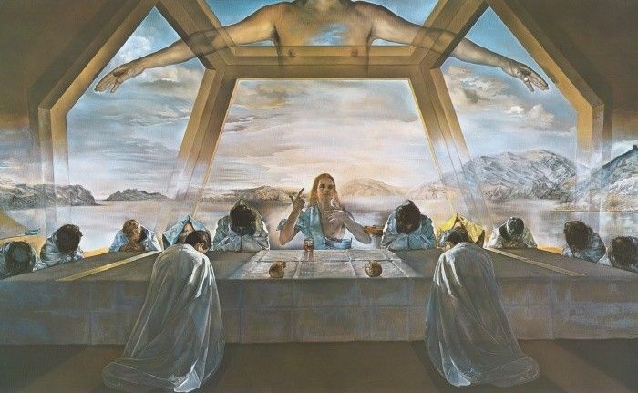 Salvador Dali The Sacrament of the Last Supper Painting ...