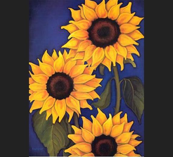 Unknown Artist Sunflowers by Will Rafuse Painting - iPaintingsforsale.com