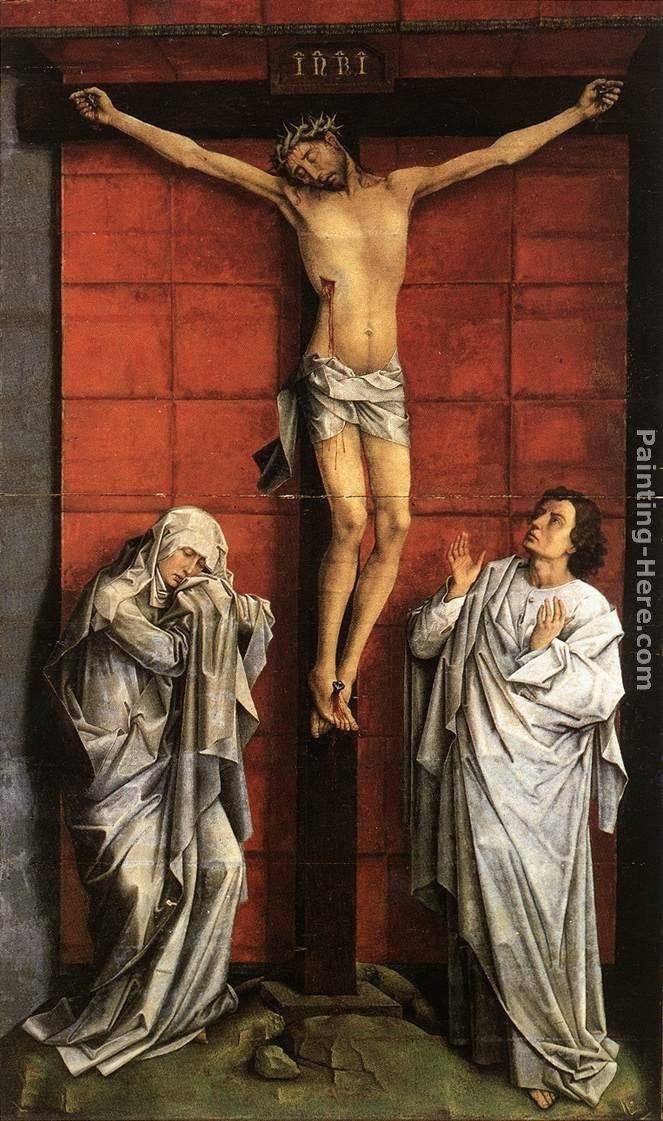 Rogier van der Weyden Christ on the Cross with Mary and St. John ...