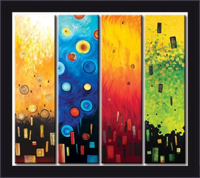 Framed Abstract  painting