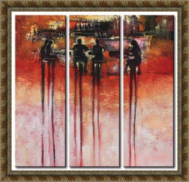 Framed Abstract 41250 painting
