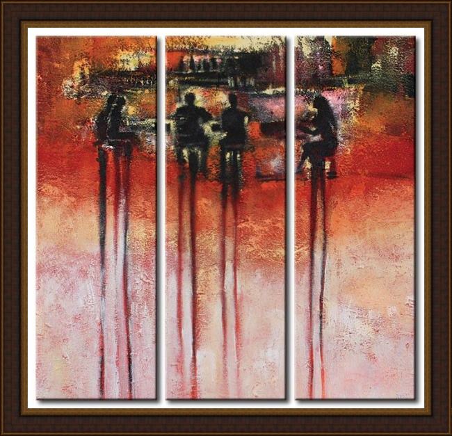 Framed Abstract 41250 painting