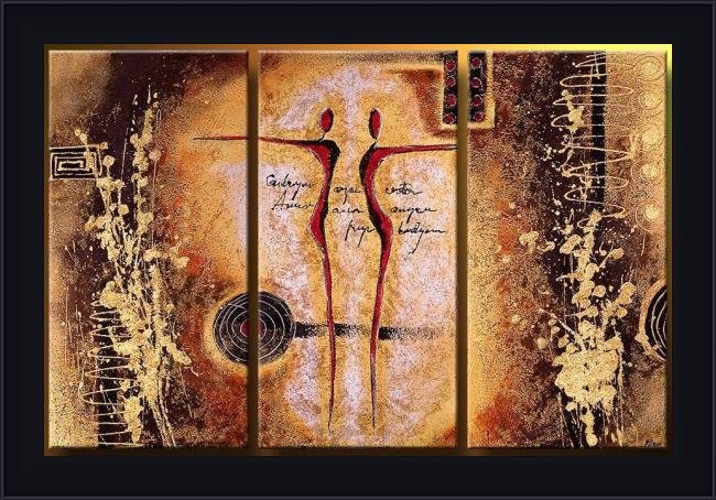Framed Abstract 41281 painting