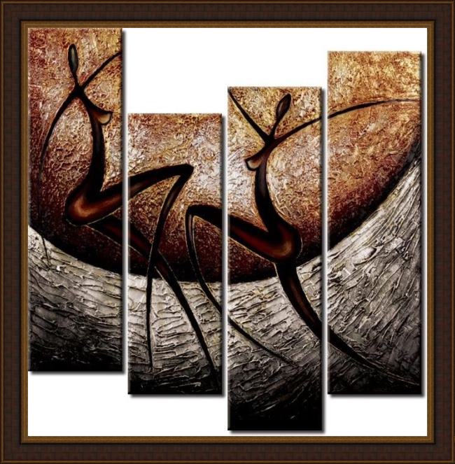 Framed Abstract 41324 painting