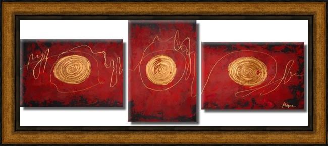 Framed Abstract 91103 painting
