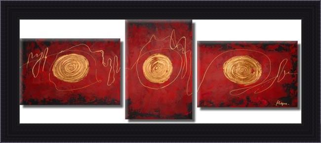 Framed Abstract 91103 painting