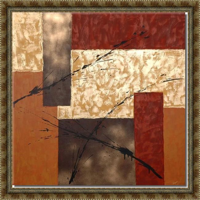 Framed Abstract 91165 painting