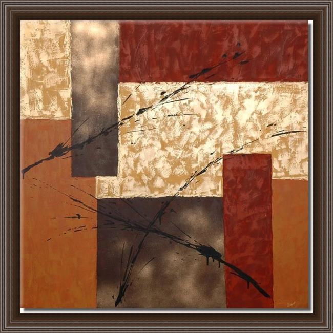 Framed Abstract 91165 painting