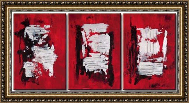 Framed Abstract 9148 painting