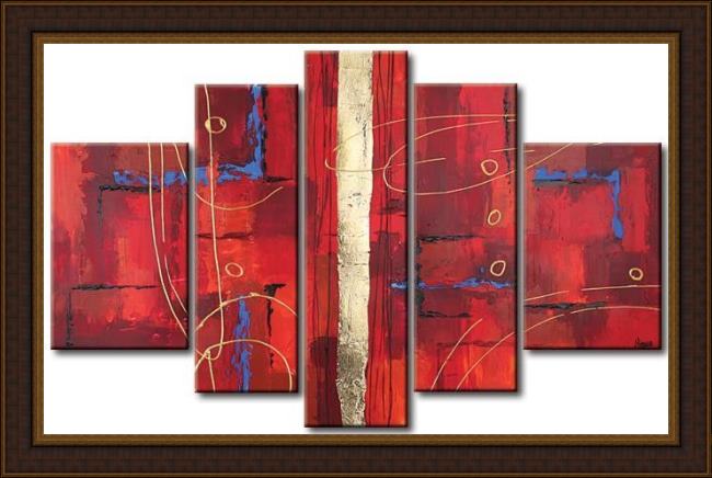 Framed Abstract 91807 painting