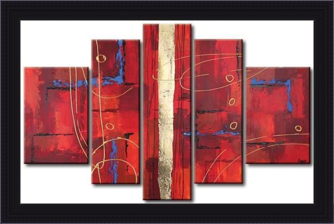 Framed Abstract 91807 painting
