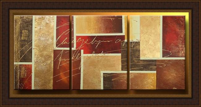 Framed Abstract 92257 painting