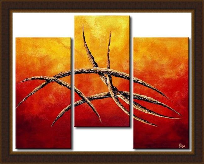Framed Abstract 92373 painting