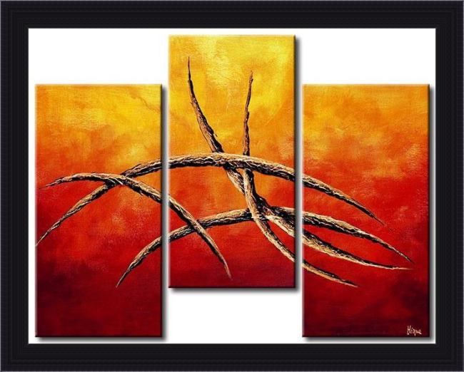 Framed Abstract 92373 painting