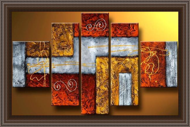 Framed Abstract 92401 painting