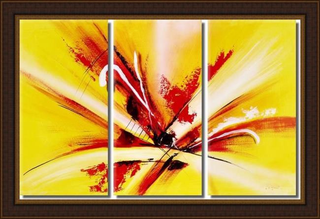 Framed Abstract 9706 painting