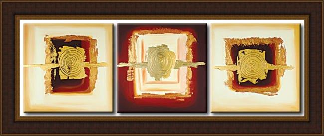 Framed Abstract 9891 painting