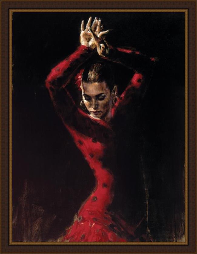 Framed Fabian Perez lunaresnegros ii painting