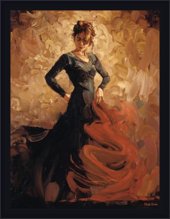 Framed Flamenco Dancer flamenco ii painting