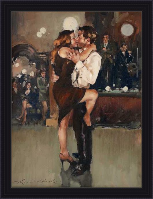 Framed Flamenco Dancer magic moments painting