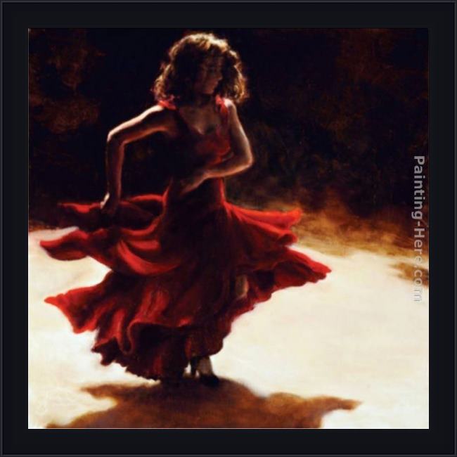 Framed Flamenco Dancer spirit of flamenco painting