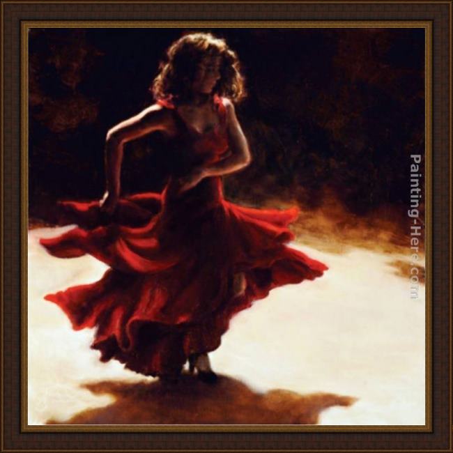 Framed Flamenco Dancer spirit of flamenco painting