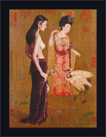 Framed Guan zeju guan-zeju-22 painting