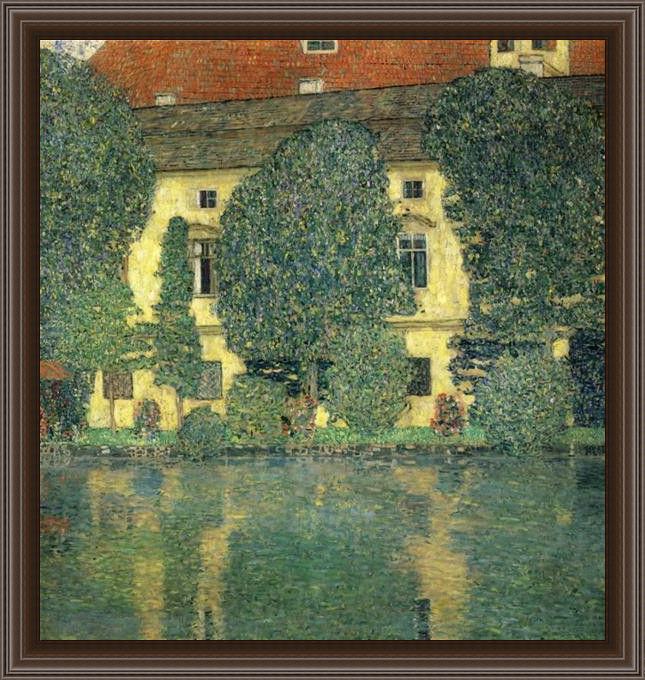 Framed Gustav Klimt schloss kammer on the attersee painting