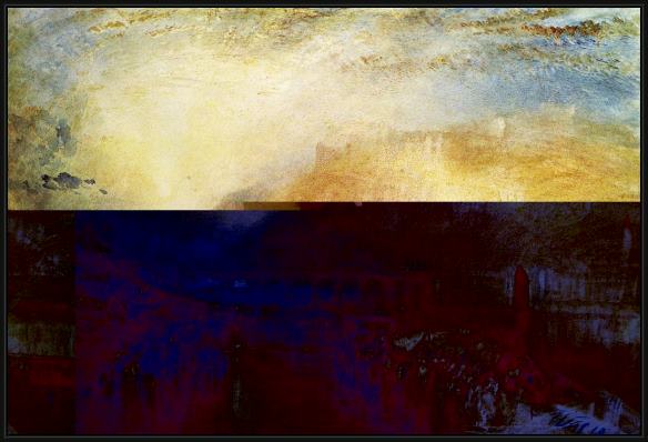 Framed Joseph Mallord William Turner heidelberg painting