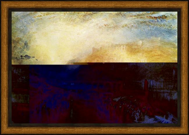 Framed Joseph Mallord William Turner heidelberg painting