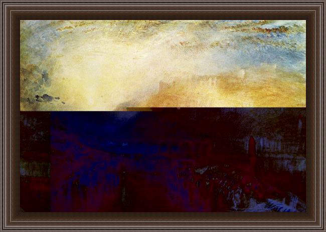 Framed Joseph Mallord William Turner heidelberg painting