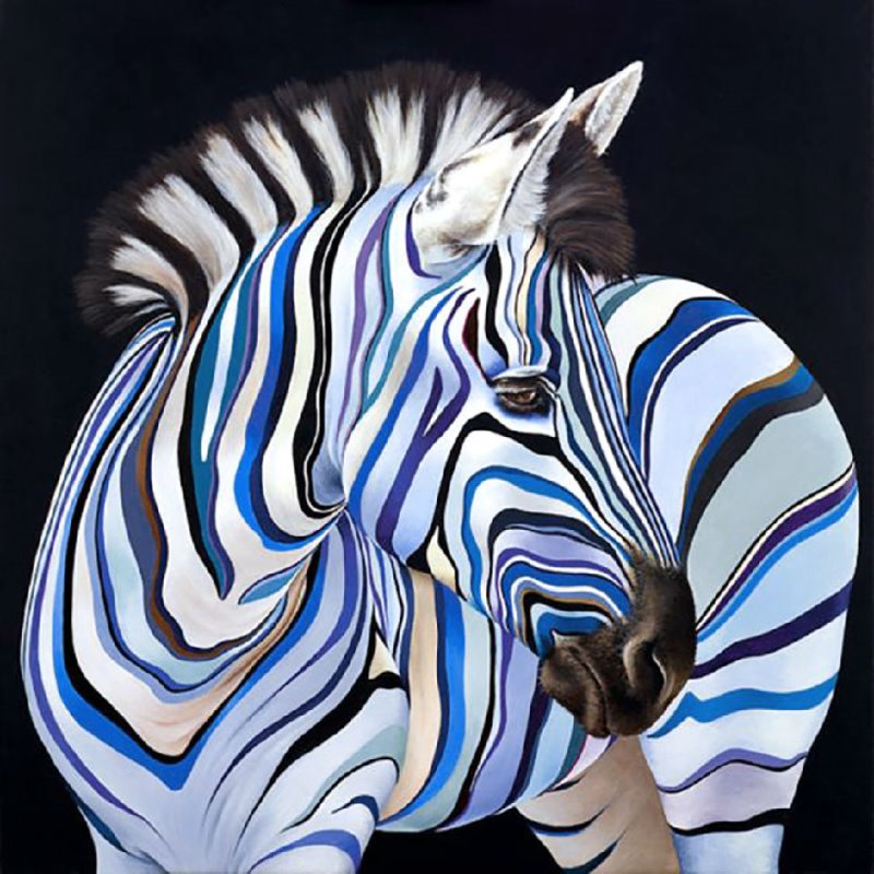 2011 Jg Zebra painting