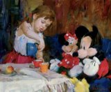 Garmash Tea with Mickey And Minnie painting