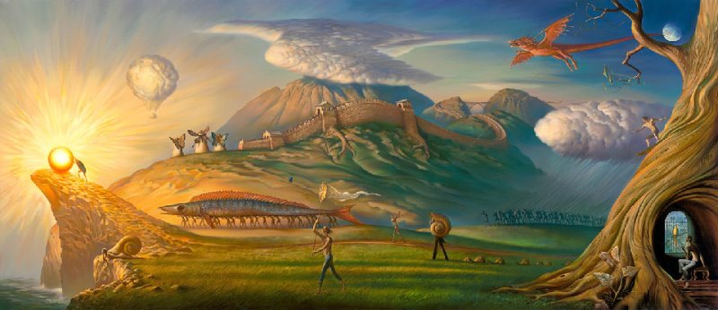 Vladimir Kush Human Way O painting
